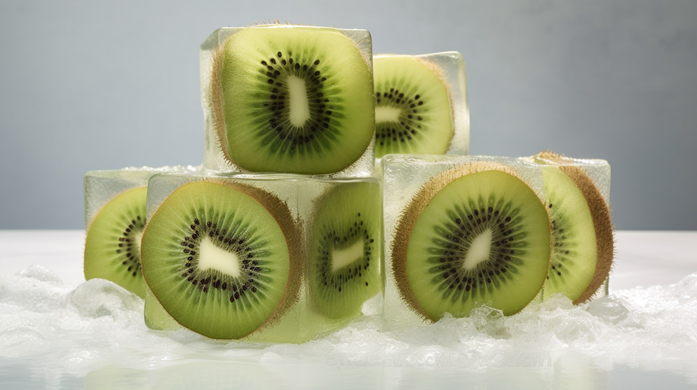 kiwi slices frozen