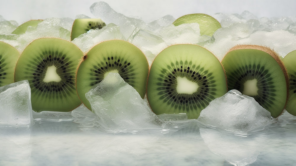 frozen kiwi slices