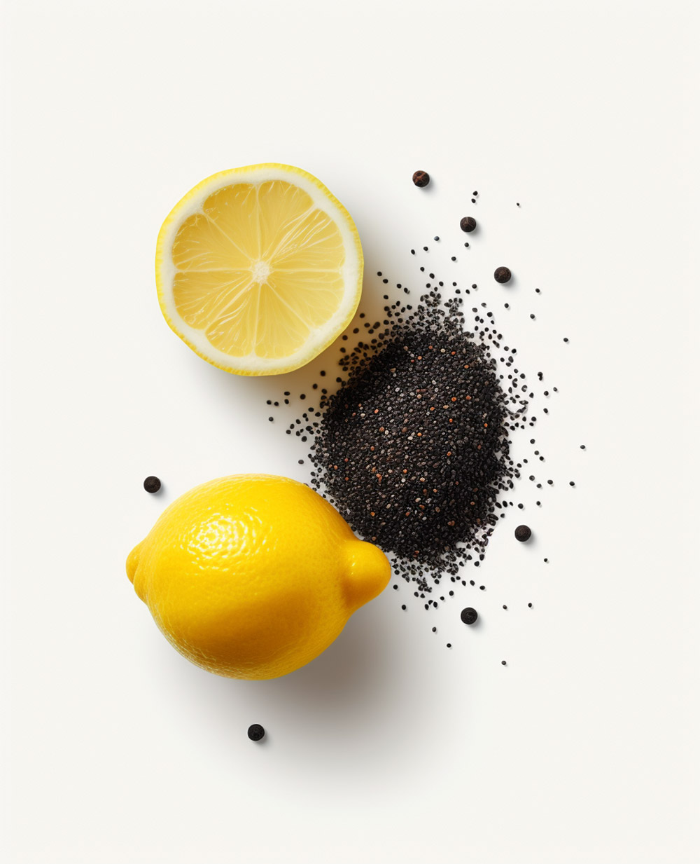 lemon salt and black pepper