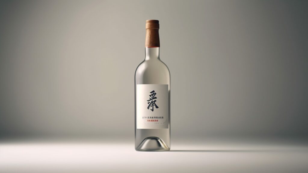bottle of sake