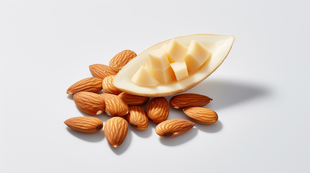 roasted almonds and gouda