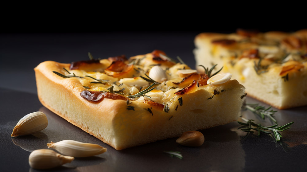 focaccia brand with roasted garlic