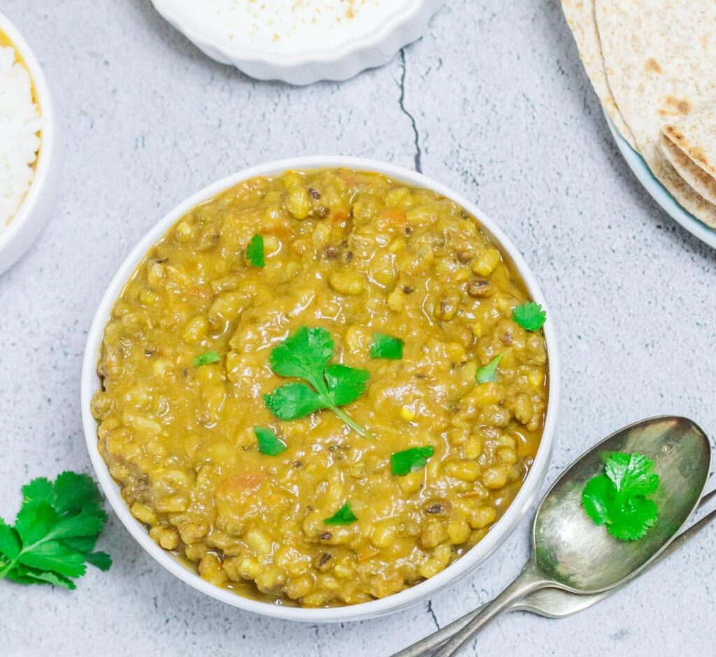 Green Moong Dal Recipe (Sabut Mung Curry)