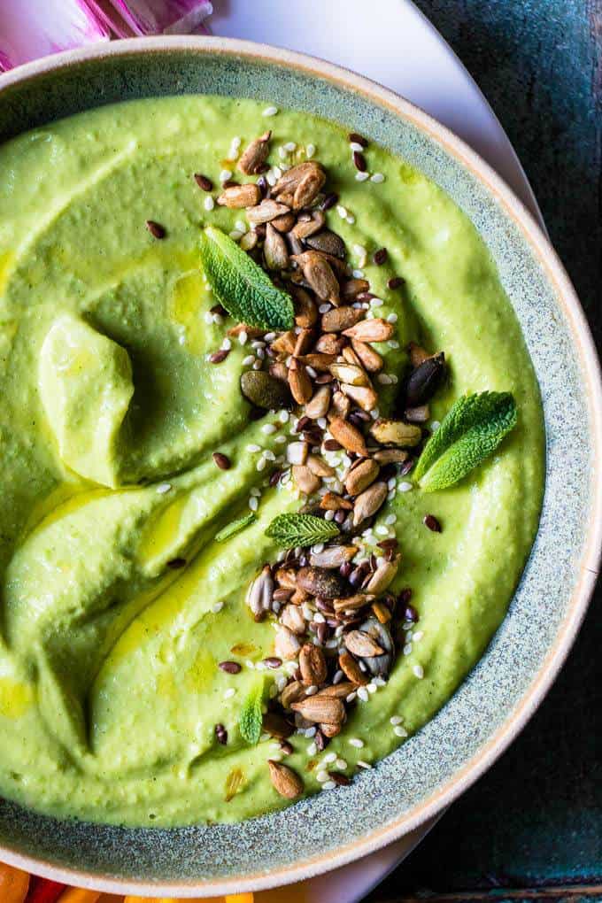 Green Pea and Mint Hummus