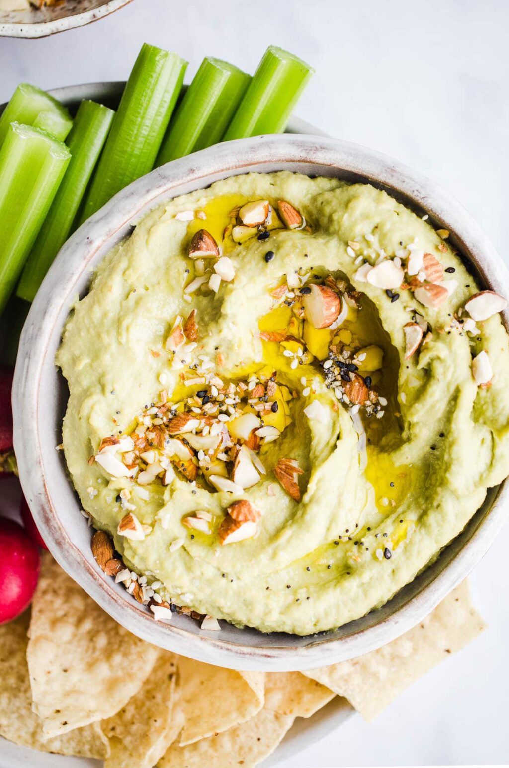 Creamy Avocado Hummus Dip