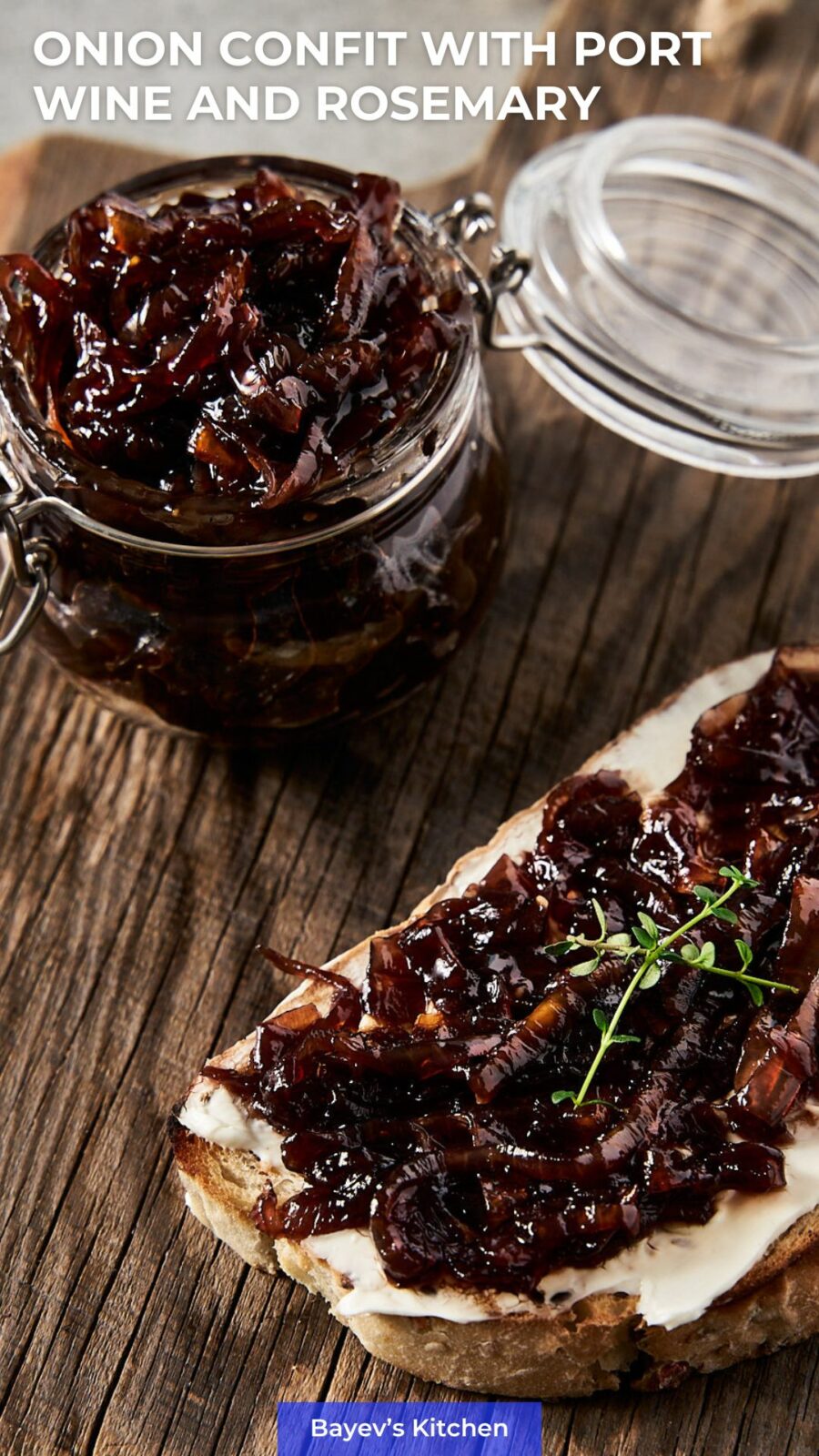 Onion Confit with Port Wine and Rosemary by bayevskitchen.com