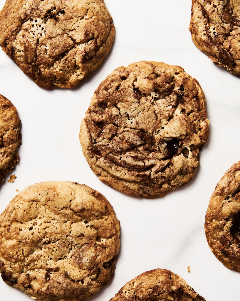 Halva chocolate Chunk cookies with Brown Butter
