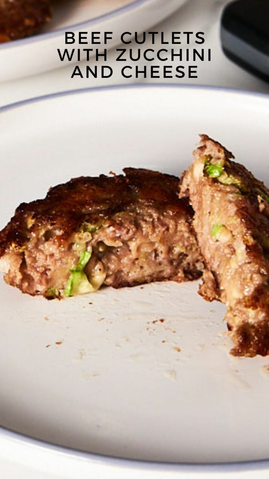 Beef cutlets with zucchini and cheese by bayevskitchen.com