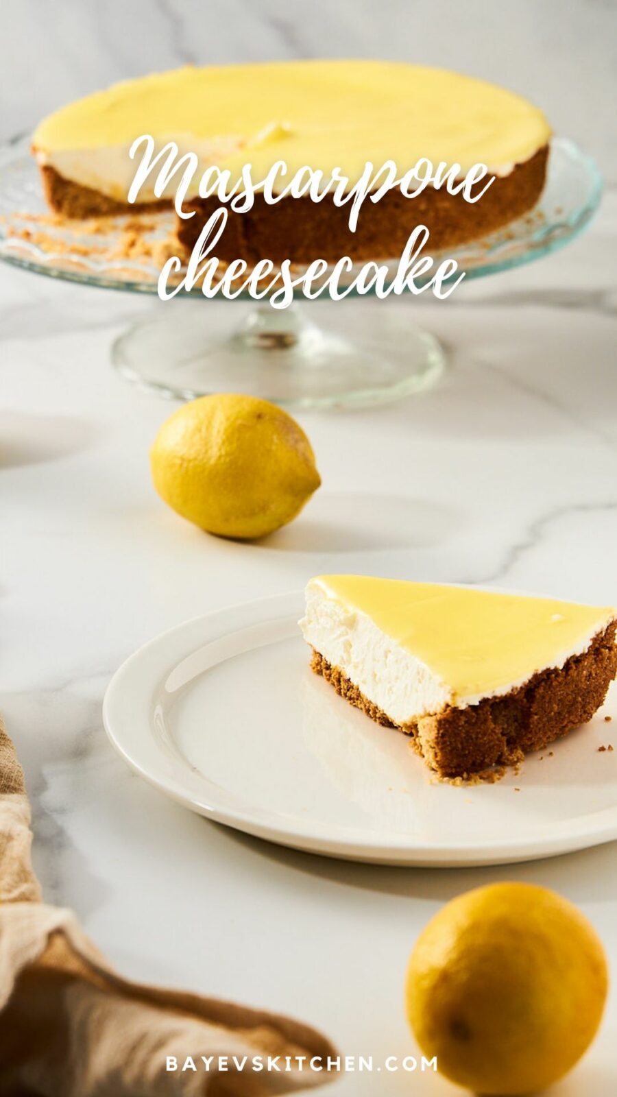 Mascarpone cheesecake by bayevskitchen.com